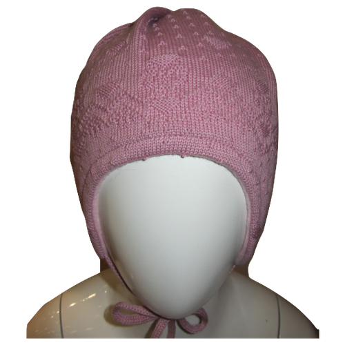 вязаные шапка maximo для девочки, розовая