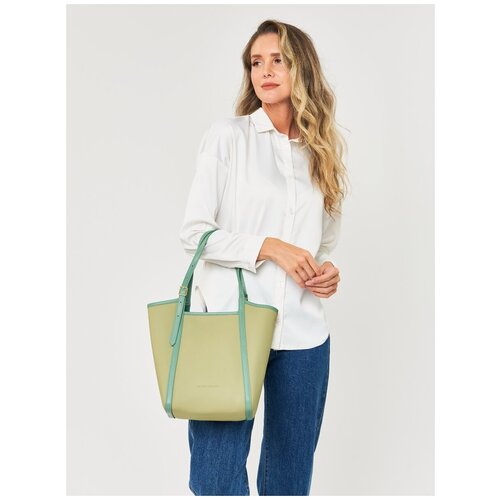 женская сумка-шоперы jane’s story, зеленая