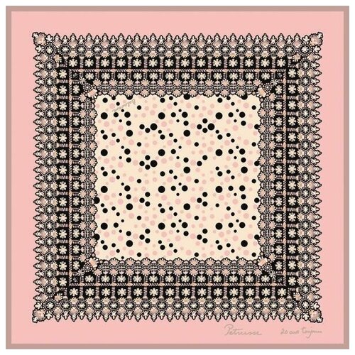женский шелковые платок petrusse, розовый