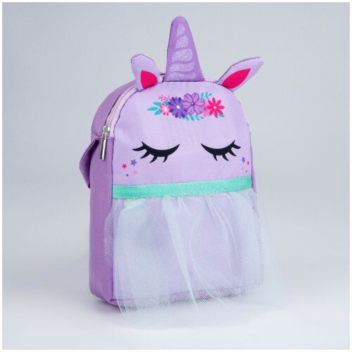 сумка для обуви mva для девочки, фиолетовая