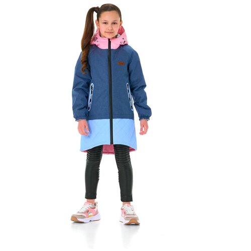 спортивные куртка oldos для девочки, синяя