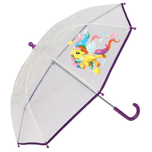 зонт-трости artrain для девочки, фиолетовый