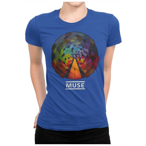 женская футболка с принтом dream shirts, синяя