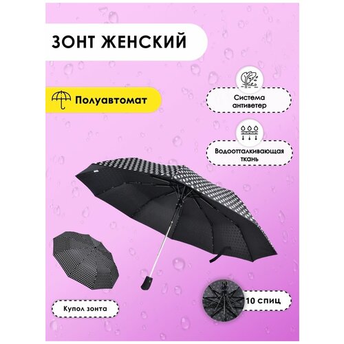 женский зонт shanta, черный