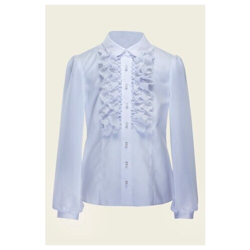 кружевные блузка андис для девочки, белая