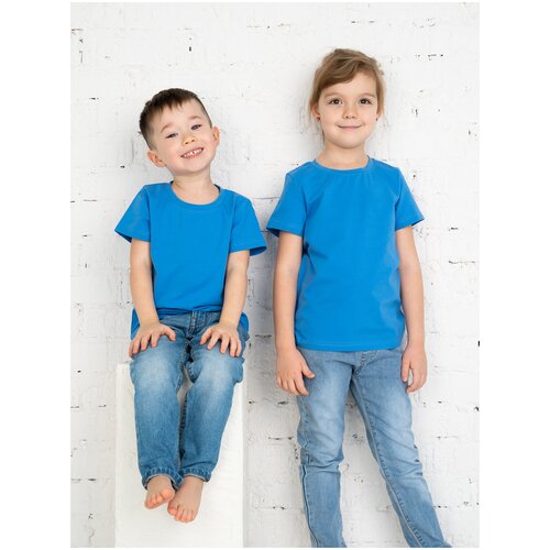 футболка с коротким рукавом impresa для мальчика, синяя
