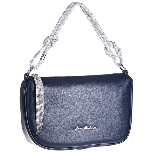 женская кожаные сумка anna fashion, синяя