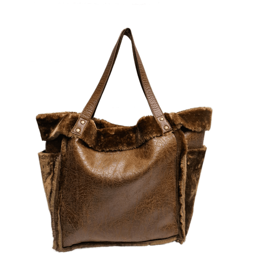женская сумка для обуви диана, коричневая