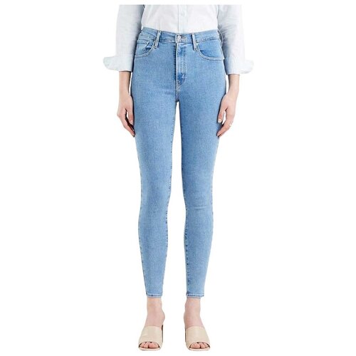 женские джинсы с высокой посадкой levi’s®, голубые