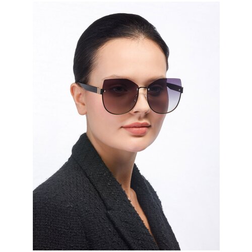 женские солнцезащитные очки eleganzza, черные