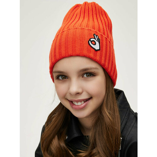 шапка noble people для девочки, оранжевая