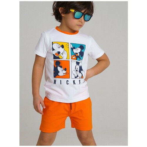 футболка playtoday для мальчика, оранжевая