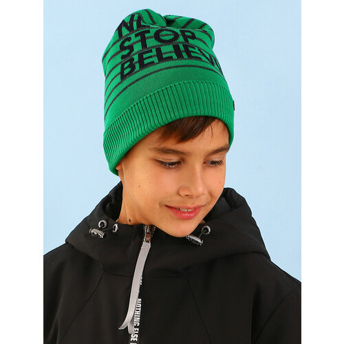 шапка noble people для мальчика, зеленая