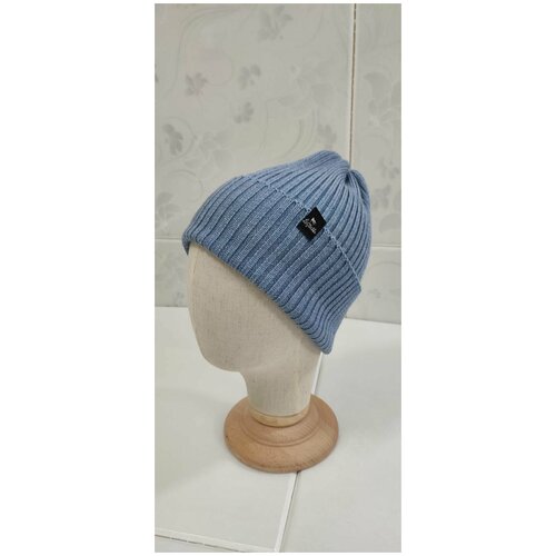 женская шапка lastochka_knit_wear, голубая
