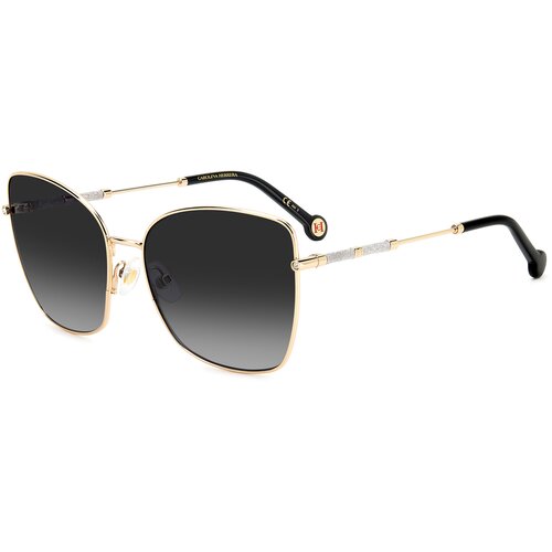 женские солнцезащитные очки кошачьи глаза carolina herrera, золотые