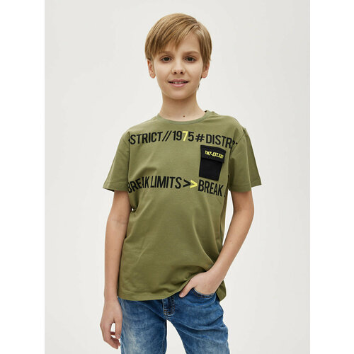 футболка l’addobbo для мальчика, коричневая