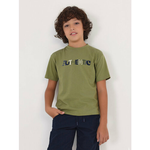 футболка mayoral для мальчика, зеленая