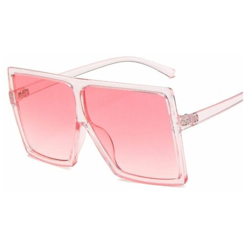 женские квадратные солнцезащитные очки нет бренда, розовые
