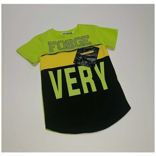 футболка китай для мальчика, зеленая