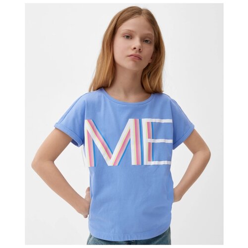 футболка s.oliver для девочки, синяя