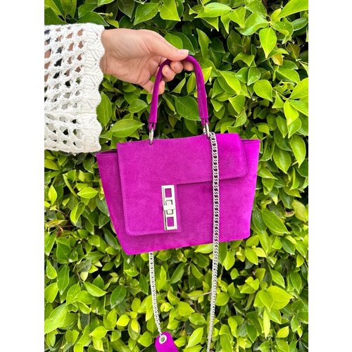 женская сумка-шоперы shapely, фиолетовая