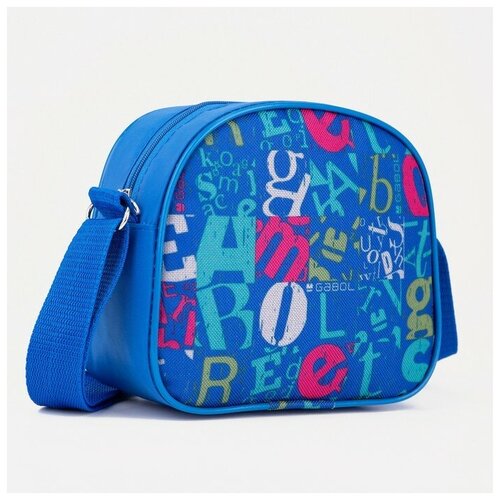 сумка для обуви бако текстиль для девочки, синяя