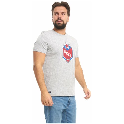мужская футболка с круглым вырезом atributika & club, серая