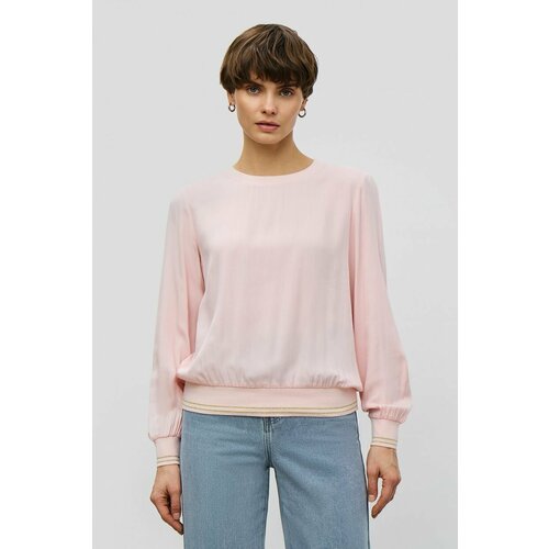 женская свободные блузка baon, розовая
