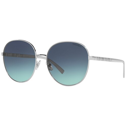 женские круглые солнцезащитные очки tiffany, серебряные