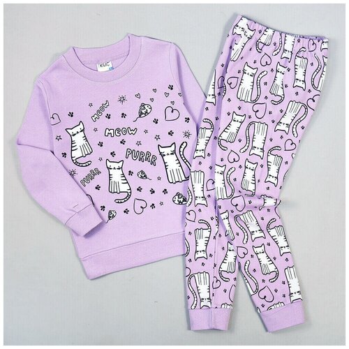 пижама kilic для девочки, фиолетовая