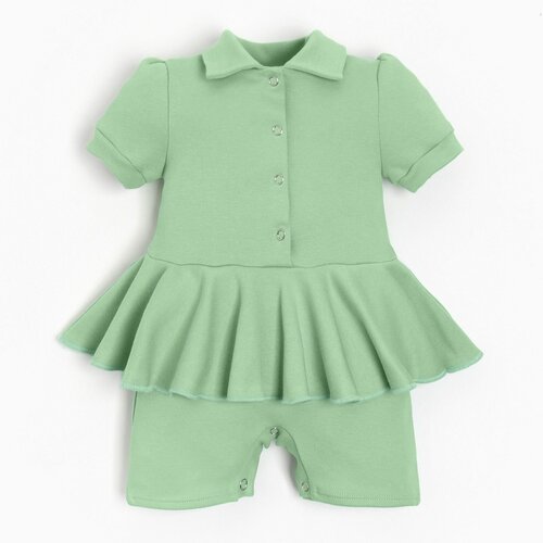 платье мини minaku для девочки, зеленое