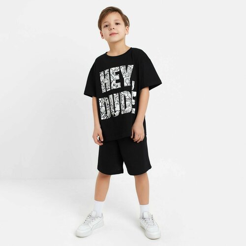 спортивные футболка kaftan для мальчика, черная