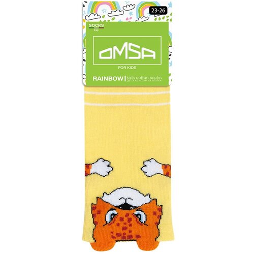 носки omsa для мальчика, желтые