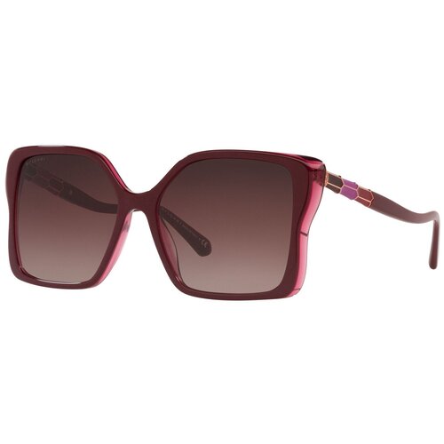 женские квадратные солнцезащитные очки bvlgari, коричневые