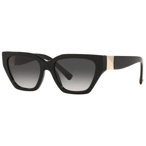 женские солнцезащитные очки кошачьи глаза valentino, черные
