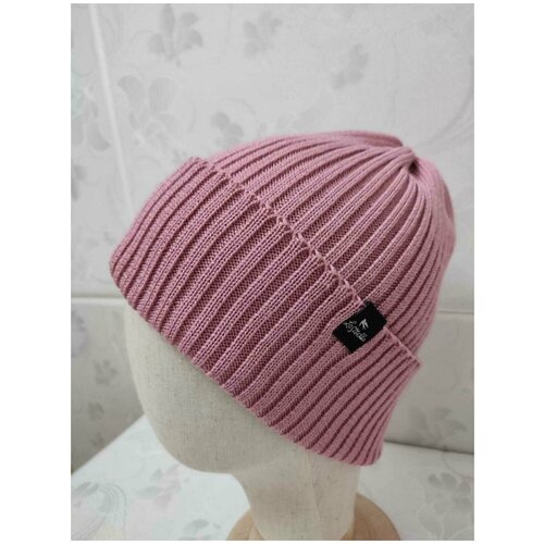 женская шапка lastochka_knit_wear, розовая
