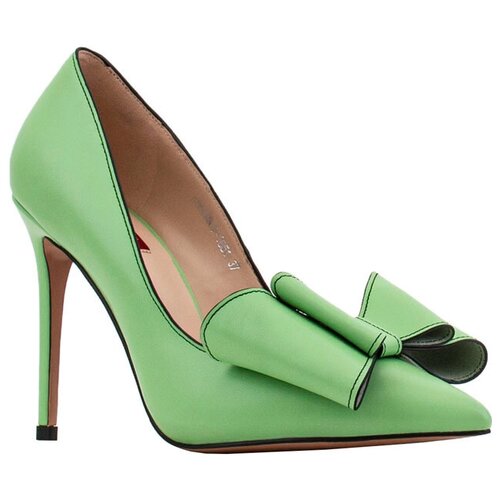 женские туфли на шпильке milana, зеленые