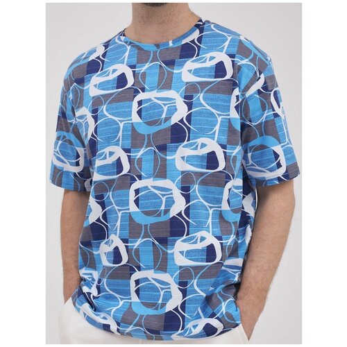 мужская футболка с круглым вырезом jonquil, голубая