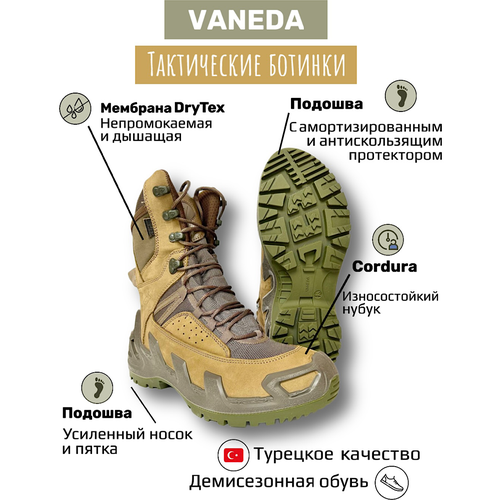 мужские ботинки vaneda, черные