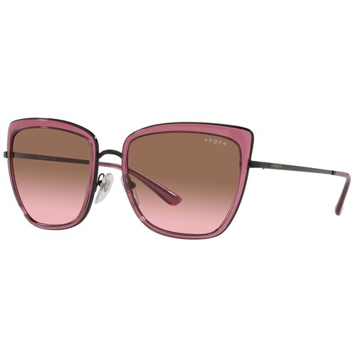 женские солнцезащитные очки кошачьи глаза vogue eyewear, розовые