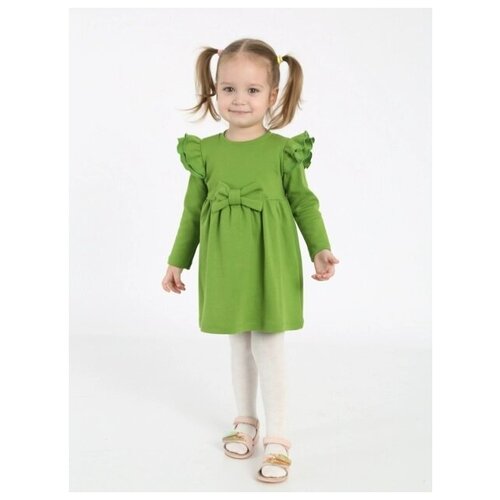 платье макси ивашка для девочки, зеленое
