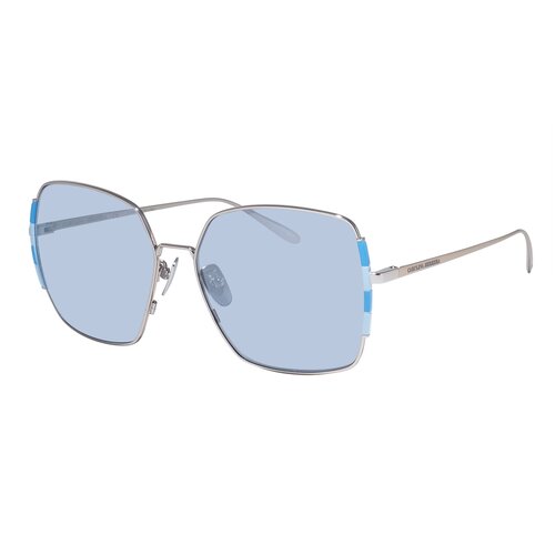 женские квадратные солнцезащитные очки carolina herrera, серебряные