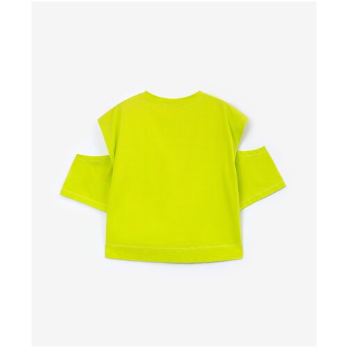 футболка gulliver для девочки, зеленая