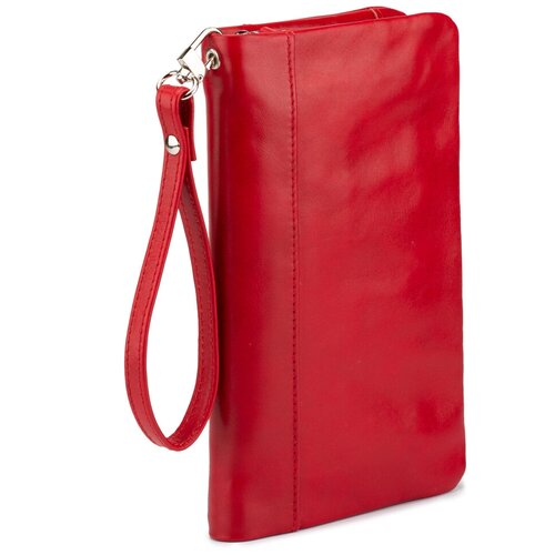 женский кожаные клатч мастерская сумок кожинка, красный