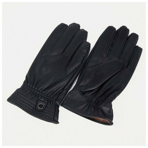 мужские кожаные перчатки сима-ленд, черные