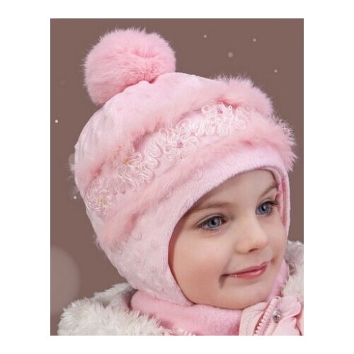 вязаные шапка tutu для девочки, розовая
