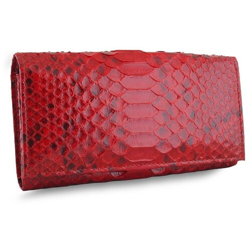 женский кошелёк exotic leather, красный