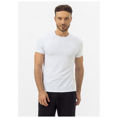 мужская футболка с круглым вырезом pantelemone, белая