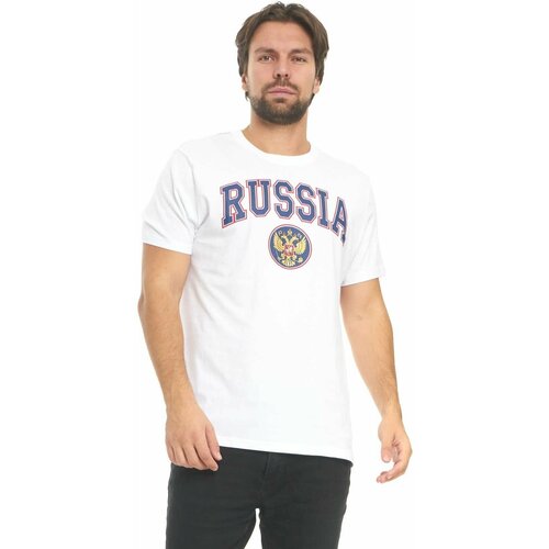 мужская футболка с круглым вырезом atributika & club, белая