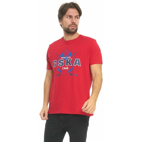 мужская футболка с круглым вырезом atributika & club, красная